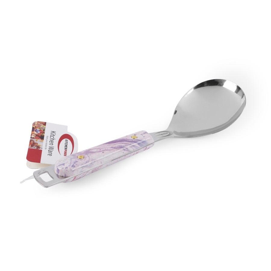 KITCHENMARK Stainless Steel Basting Rice Spoon - Pink Pattern