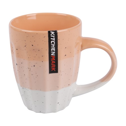 KITCHENMARK Ceramic Mug Embossed 325ml - Multicolor 