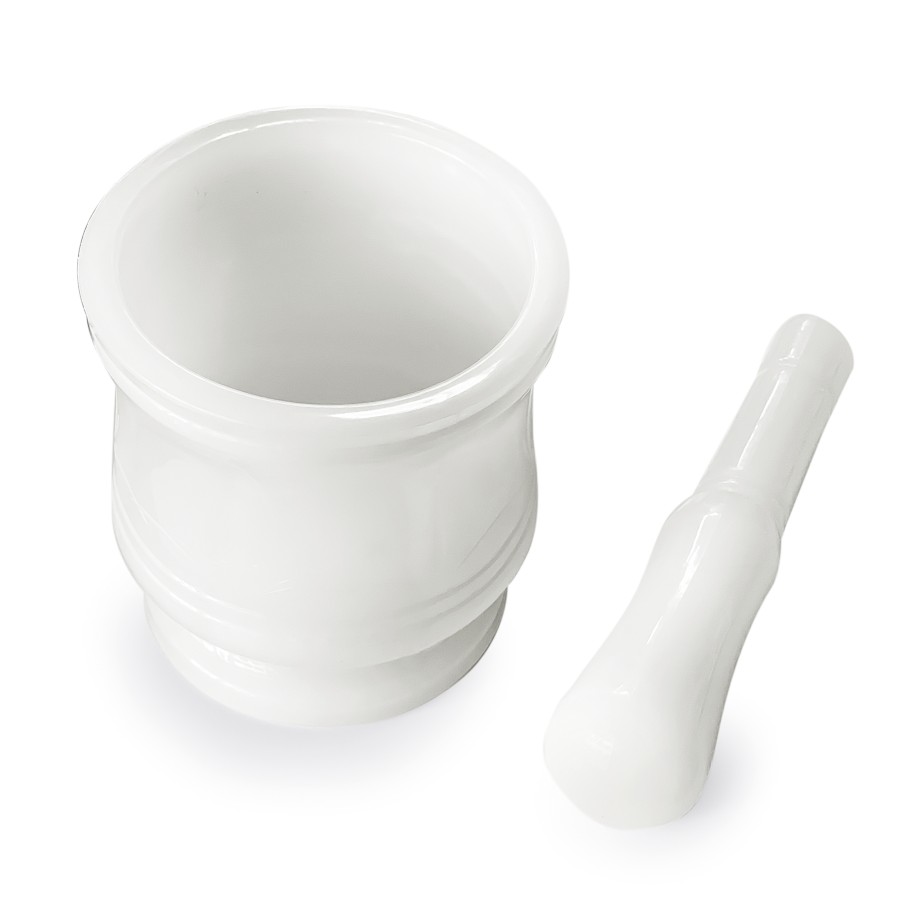 Generic Plastic Mortar Pestle Set 10.5cm - White