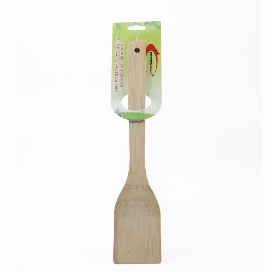 KITCHENMARK Bamboo Handicraft Flat Turner Spoon - 30cm